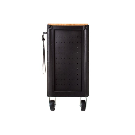 Dílenský vozík na nářadí, 12 zásuvek, dřevěná deska - MAR-POL