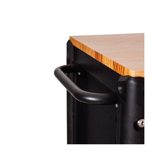 Dílenský vozík na nářadí, 12 zásuvek, dřevěná deska - MAR-POL