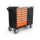 Dílenský vozík na nářadí, 7 zásuvek + skříňka - BJC