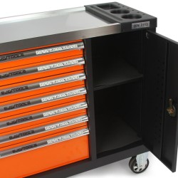 Dílenský vozík na nářadí, 7 zásuvek + skříňka - BJC