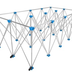 Hliníkový stůl pro velkoformátové dlaždice 230×118×85 cm, 1000 kg, skládací - GEKO Hliníkový stůl pro velkoformátové dlaždice 230×118×85 cm, 1000 kg, skládací - GEKO