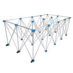 Hliníkový stůl pro velkoformátové dlaždice 230×118×85 cm, 1000 kg, skládací - GEKO