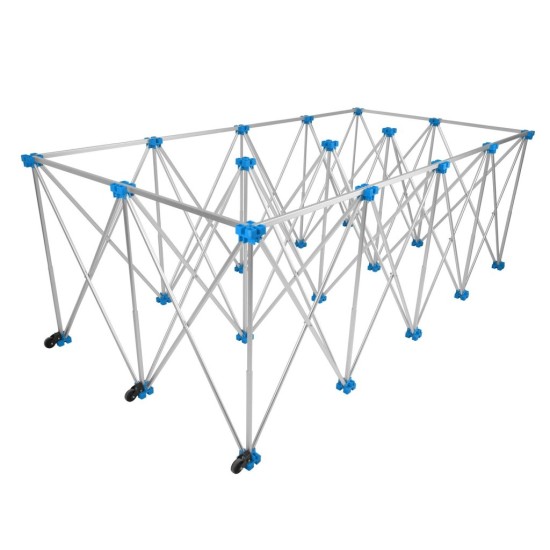 Hliníkový stůl pro velkoformátové dlaždice 230×118×85 cm, 1000 kg, skládací - GEKO Hliníkový stůl pro velkoformátové dlaždice 230×118×85 cm, 1000 kg, skládací - GEKO