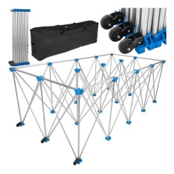 Hliníkový stůl pro velkoformátové dlaždice 230×118×85 cm, 1000 kg, skládací - GEKO