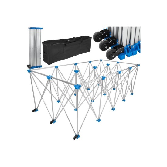 Hliníkový stůl pro velkoformátové dlaždice 230×118×85 cm, 1000 kg, skládací - GEKO Hliníkový stůl pro velkoformátové dlaždice 230×118×85 cm, 1000 kg, skládací - GEKO