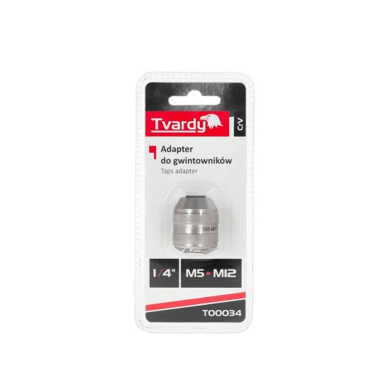 Adaptér pro závitníky M5–M12, 1/4", CrV - TVARDY