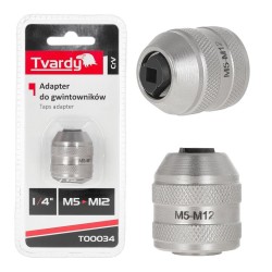 Adaptér pro závitníky M5–M12, 1/4", CrV - TVARDY