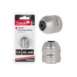 Adaptér pro závitníky M5–M12, 1/4", CrV - TVARDY