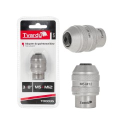 Adaptér pro závitníky M5–M12, 3/8", CrV - TVARDY