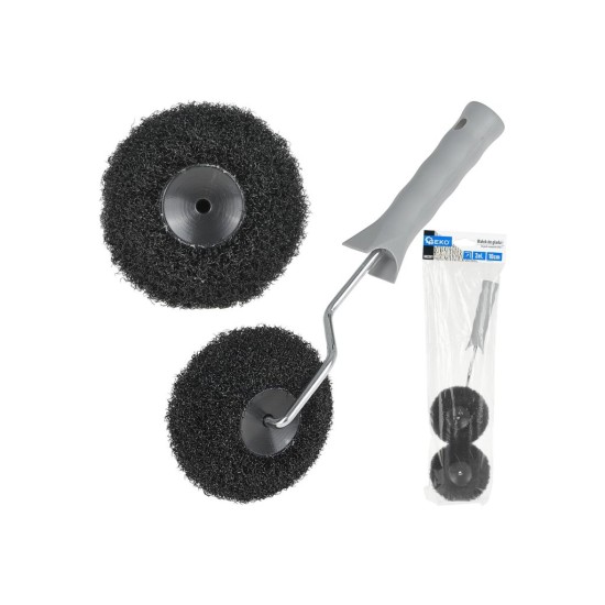 Rohový váleček na stěrky a tmely s rukojetí 10 cm + náhradní váleček - GEKO