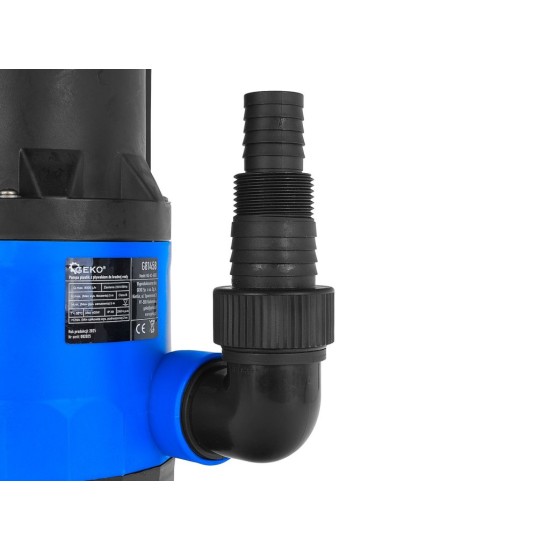 Ponorné kalové čerpadlo 400 W s plovákem, plastové, mini - GEKO