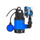 Ponorné kalové čerpadlo 400 W s plovákem, plastové, mini - GEKO