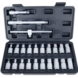 Zástrčné hlavice na zátky olejové vany 3/8", sada 23 dílů - GEKO Zástrčné hlavice na zátky olejové vany 3/8", sada 23 dílů - GEKO