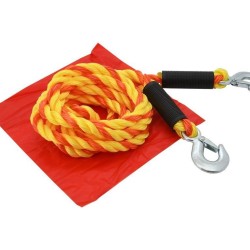 Tažné lano 5000 kg, s karabinami - COMPASS