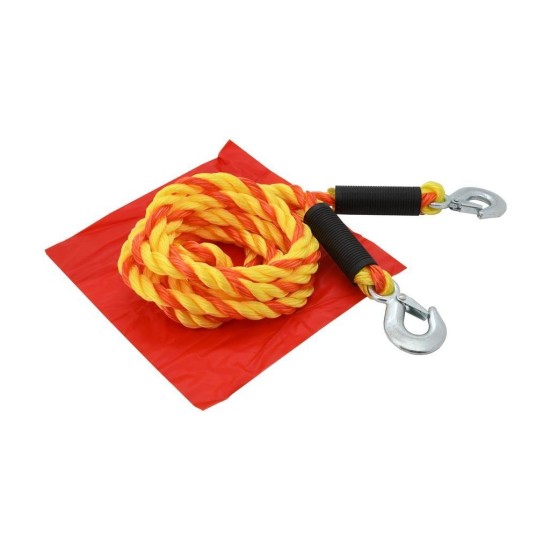 Tažné lano 5000 kg, s karabinami - COMPASS