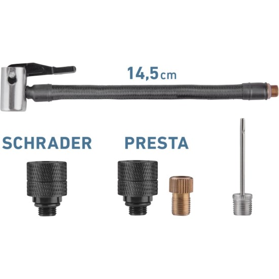 Aku kompresor mini, 10,3 bar, USB nabíjení - EXTOL PREMIUM