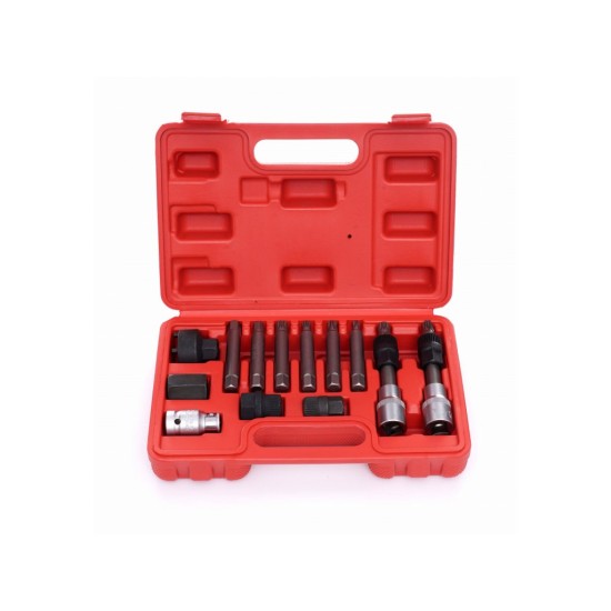 Klíče pro montáž a demontáž řemenice alternátoru, 13 ks - KRAFT&DELE