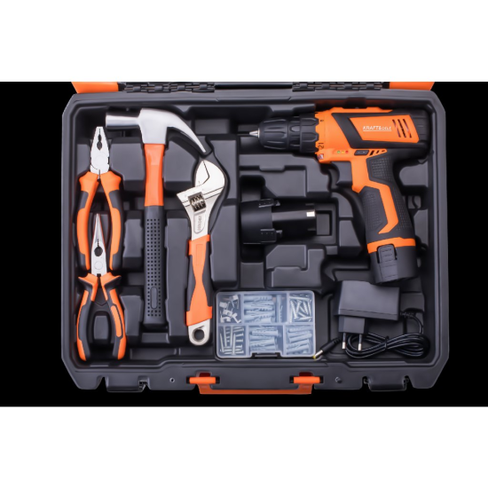 Aku šroubovák 18 V / 1500 mAh s nářadím - KRAFT&DELE