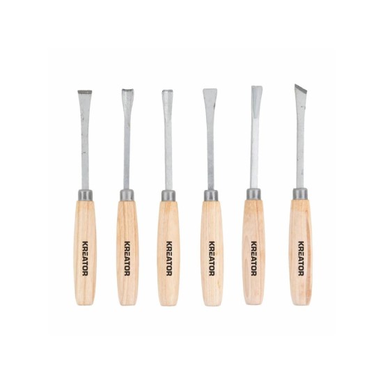 Mini řezbářská dláta, sada 6 ks - KREATOR