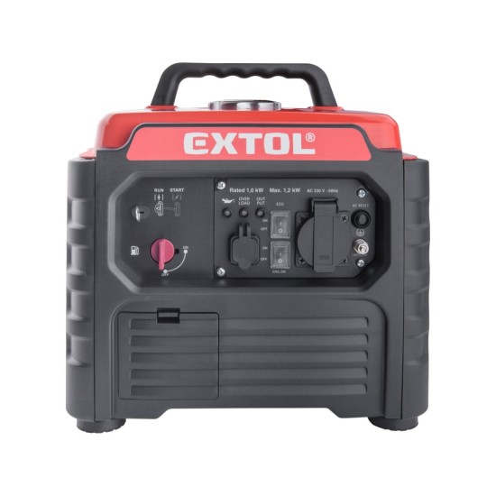 Elektrocentrála digitální invertorová, motor 1,75 HP, výkon 1,2 kW - EXTOL PREMIUM