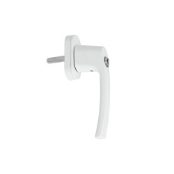 Okenní klika se zámkem, hliníková - GEKO