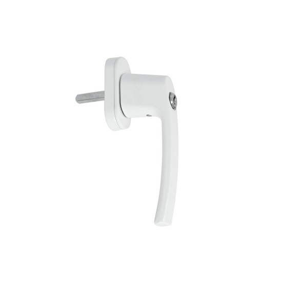 Okenní klika se zámkem, hliníková - GEKO