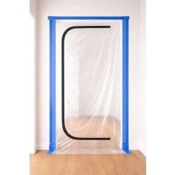 Protiprachové dveře se zipem C, 220×120 cm – GEKO