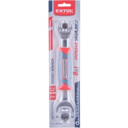 Nástrčný klíč 8–21 mm, oboustranný 8v1, CrMo – EXTOL PREMIUM