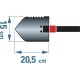 Skládací lopatka 3v1, 57 cm – EXTOL PREMIUM Skládací lopatka 3v1, 57 cm – EXTOL PREMIUM