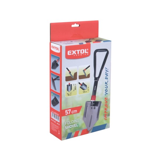 Skládací lopatka 3v1, 57 cm – EXTOL PREMIUM Skládací lopatka 3v1, 57 cm – EXTOL PREMIUM