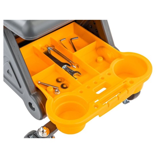 Dílenská stolička, nosnost 200 kg - POWERMAT