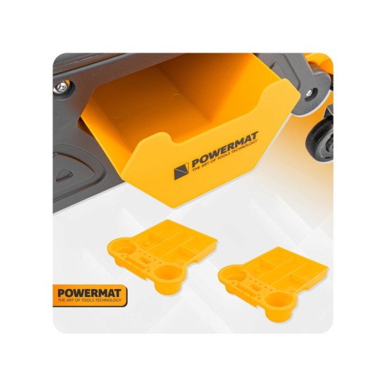 Dílenská stolička, nosnost 200 kg - POWERMAT