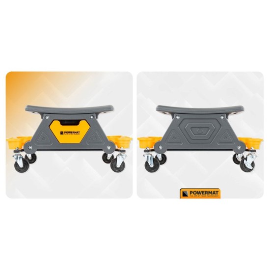 Dílenská stolička, nosnost 200 kg - POWERMAT