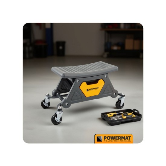 Dílenská stolička, nosnost 200 kg - POWERMAT