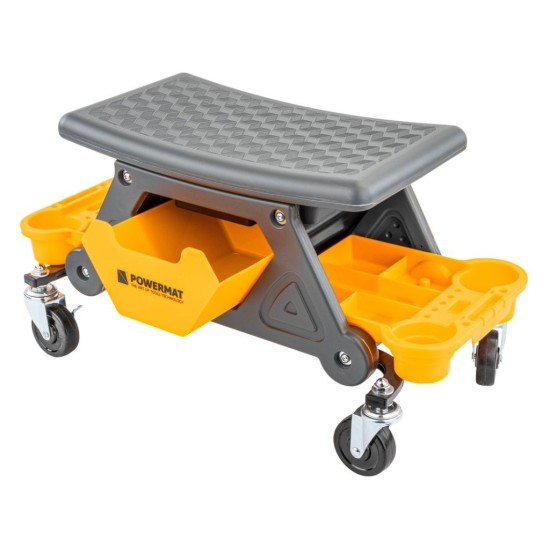 Dílenská stolička, nosnost 200 kg - POWERMAT