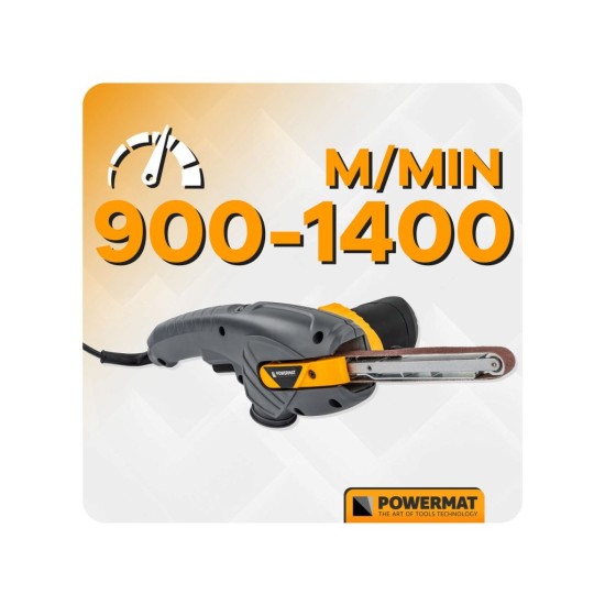 Pásová bruska / pilník 400 W s příslušenstvím - POWERMAT