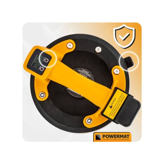 Aku přísavka na obklady a dlažbu 200 mm 3,6 V / 1,5 Ah - POWERMAT