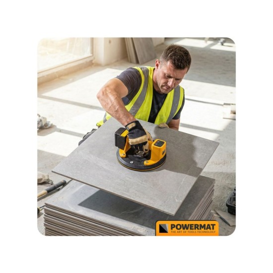 Aku přísavka na obklady a dlažbu 200 mm 3,6 V / 1,5 Ah - POWERMAT