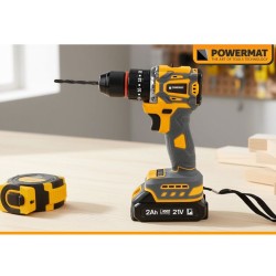 Aku šroubovák 21 V / 2 Ah s nářadím - POWERMAT