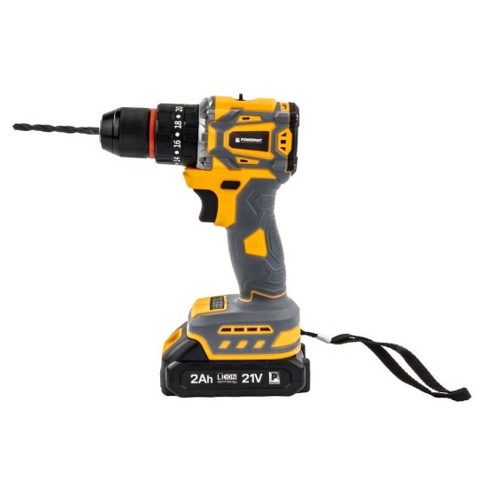 Aku šroubovák 21 V / 2 Ah s nářadím - POWERMAT