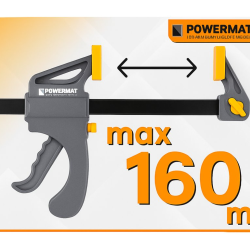 Svěrka rychloupínací 160×60 mm - POWERMAT