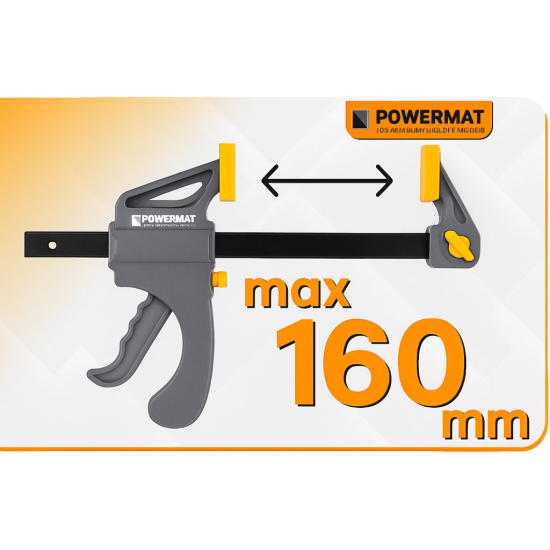 Svěrka rychloupínací 160×60 mm - POWERMAT