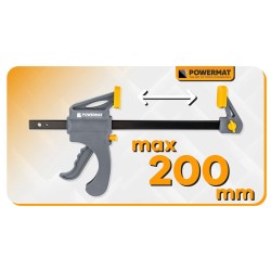 Svěrka rychloupínací 200×60 mm - POWERMAT