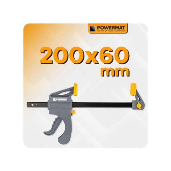 Svěrka rychloupínací 200×60 mm - POWERMAT