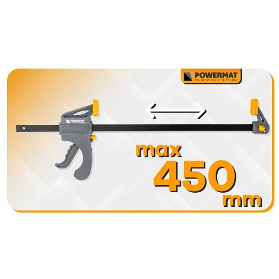 Svěrka rychloupínací 450×60 mm - POWERMAT