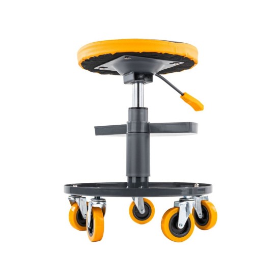 Dílenská stolička 400–520 mm, nosnost 150 kg – POWERMAT