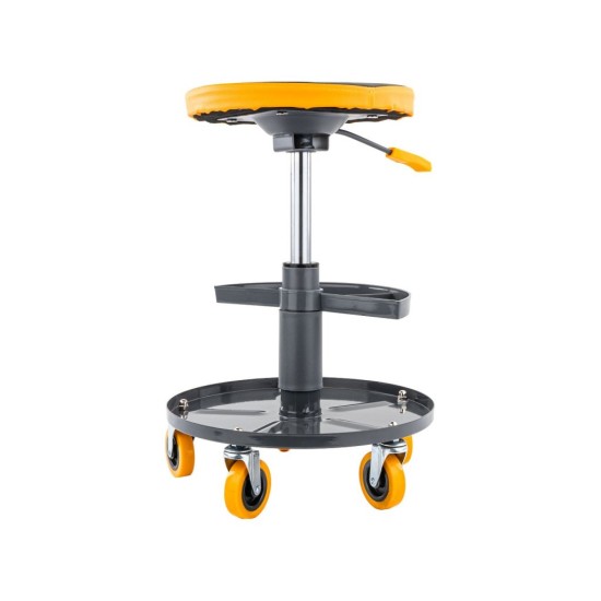 Dílenská stolička 400–520 mm, nosnost 150 kg – POWERMAT