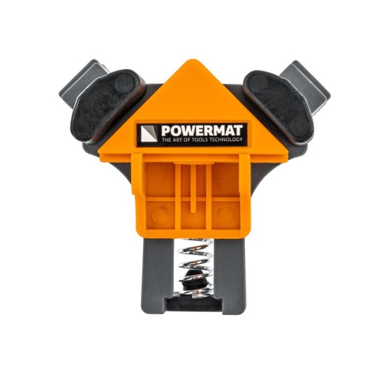 Truhlářské svěrky rohové 90°, 5–22 mm, sada 4 ks – POWERMAT