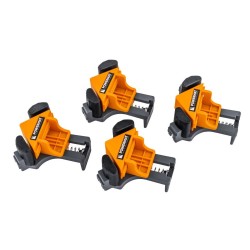 Truhlářské svěrky rohové 90°, 5–22 mm, sada 4 ks – POWERMAT