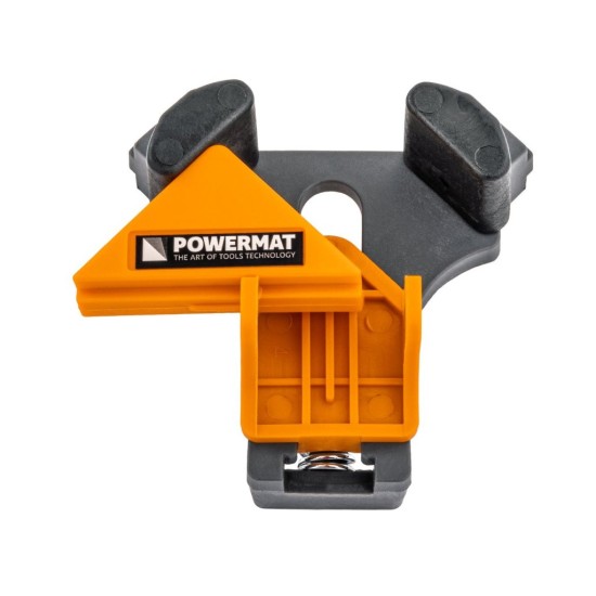 Truhlářské svěrky rohové 90°, 5–22 mm, sada 4 ks – POWERMAT